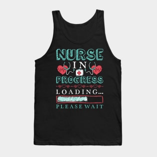 Nurse In Progress Nurse Gift Funny Nursing School Tank Top